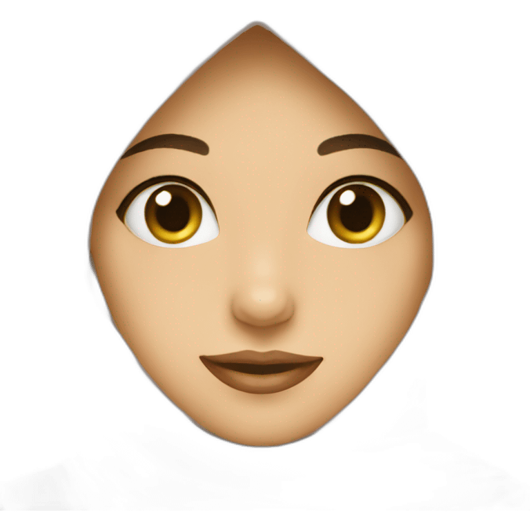 girl in hijab hello emoji