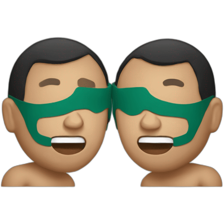 mexican free wrestling with masc emoji