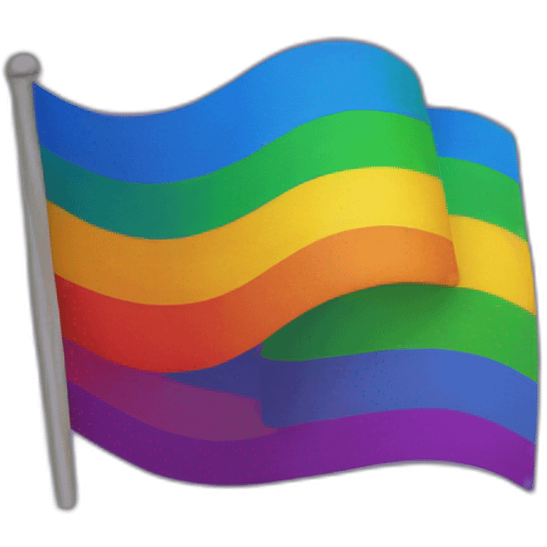 Flag lgbt with x in flag emoji