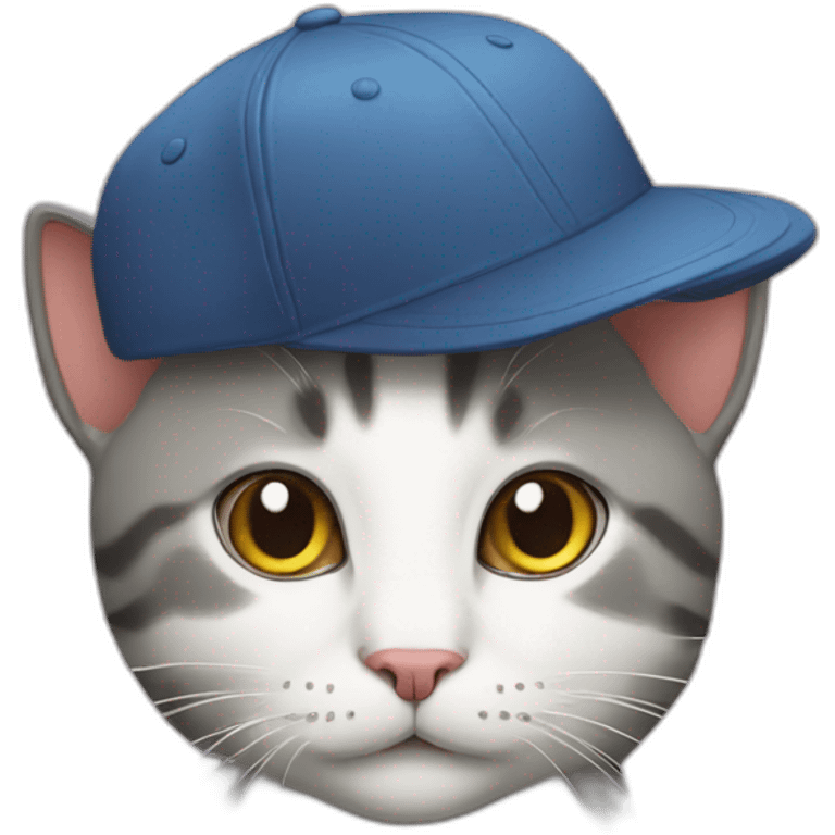 cat with a cap emoji