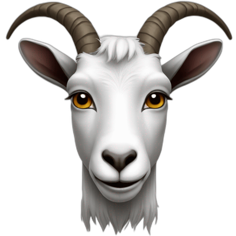 Goat Black with pentagramme on his forehead emoji