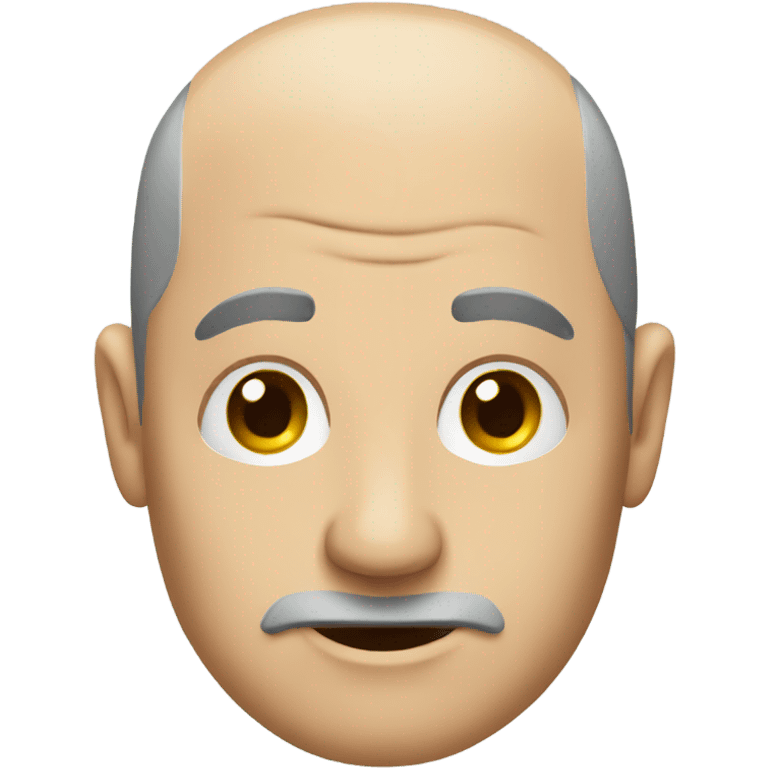 Balding man head  emoji