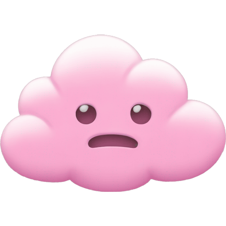 Pink cloud emoji