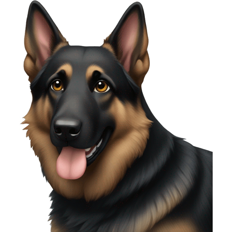 Black German Shepherd emoji