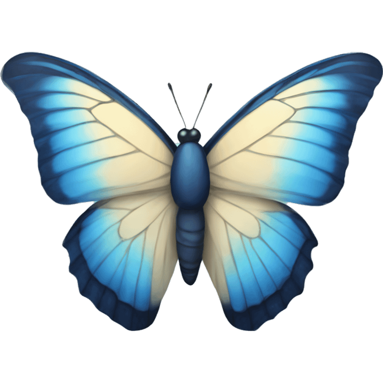 Blue butterfly emoji