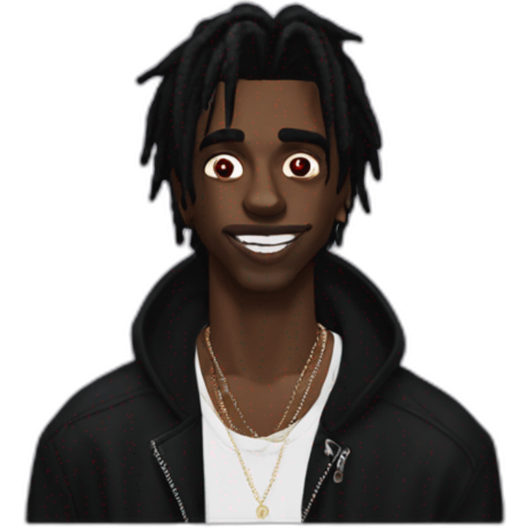 playboi carti with makeup (vampire) emoji