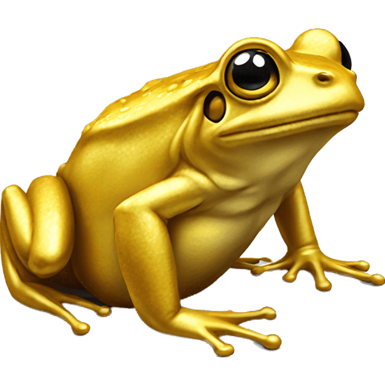 Golden frog - realism emoji