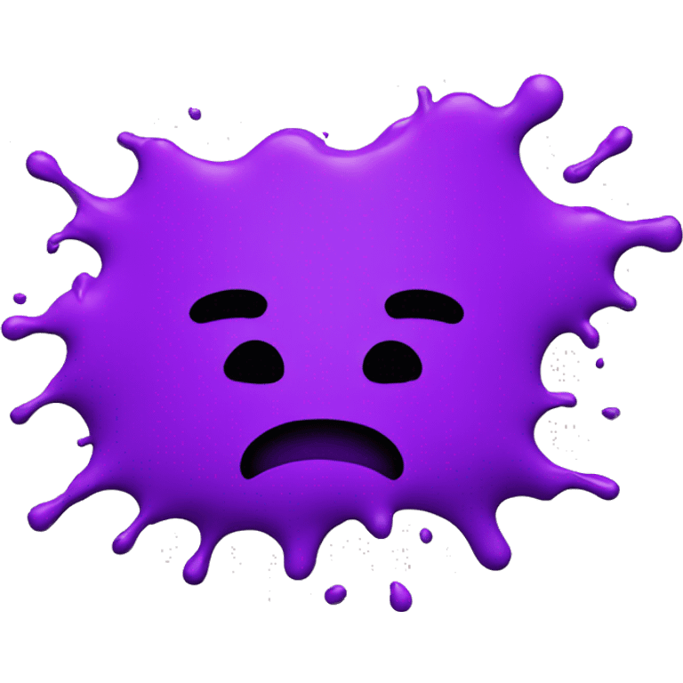 purple paint splashed across screen emoji