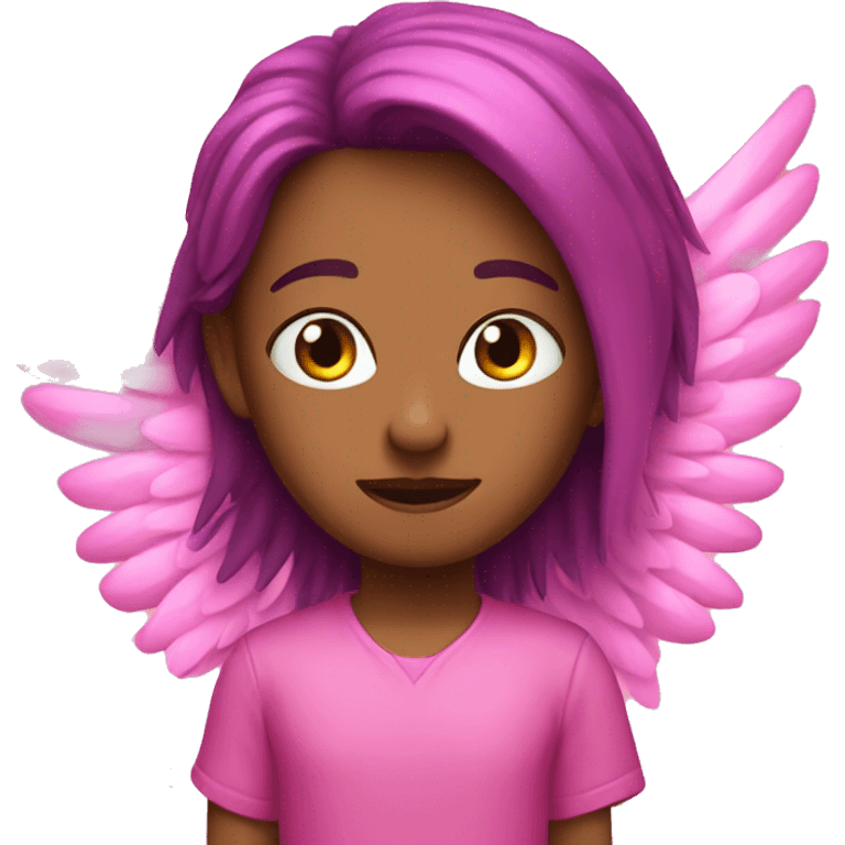 Pink heat with wings  emoji