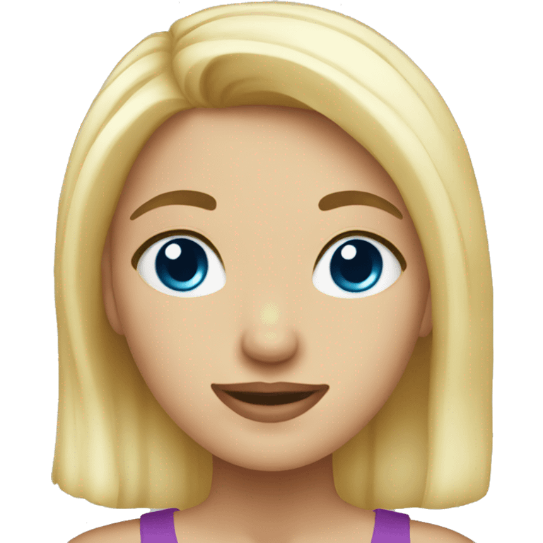 a girl with blonde hair theme new year emoji