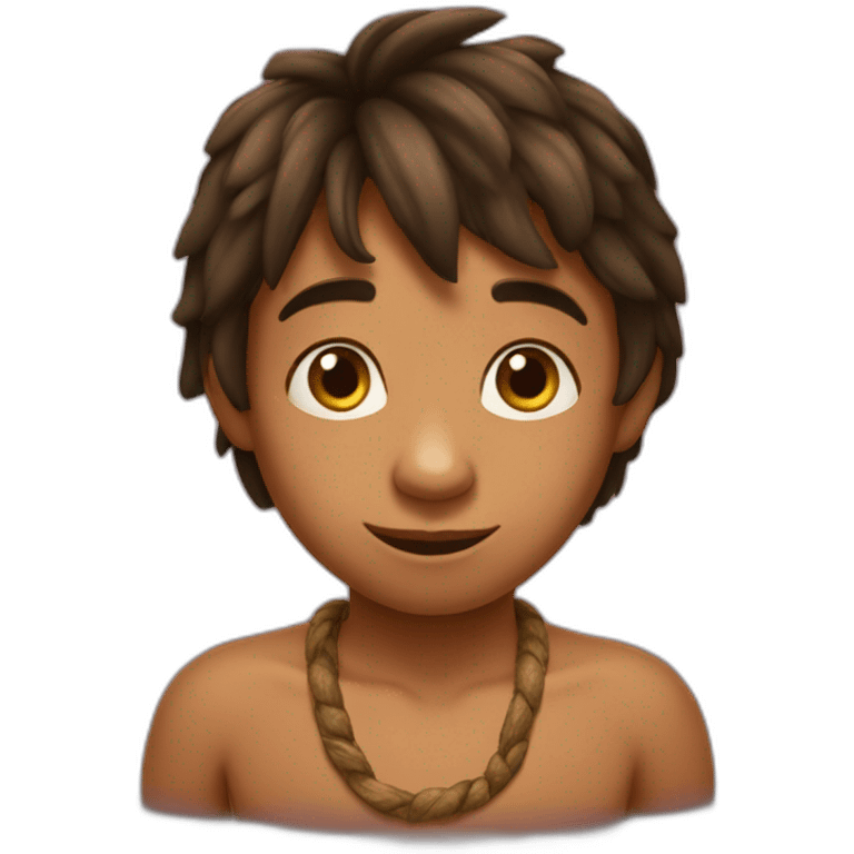 Mowgli enfant emoji