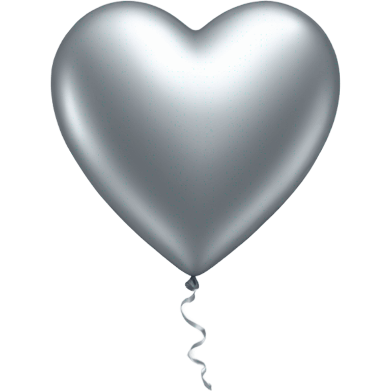 balloon silver heart emoji