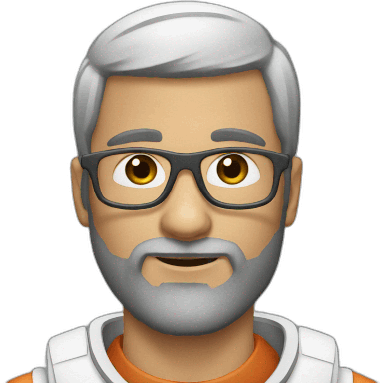 astronaut black-beard caucasian-man white-glasses emoji