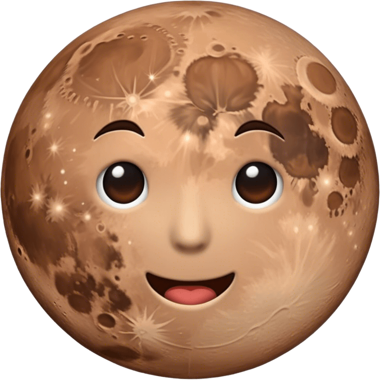 Brown moon emoji