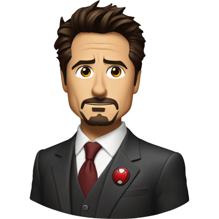 Tony stark with logo Avito emoji