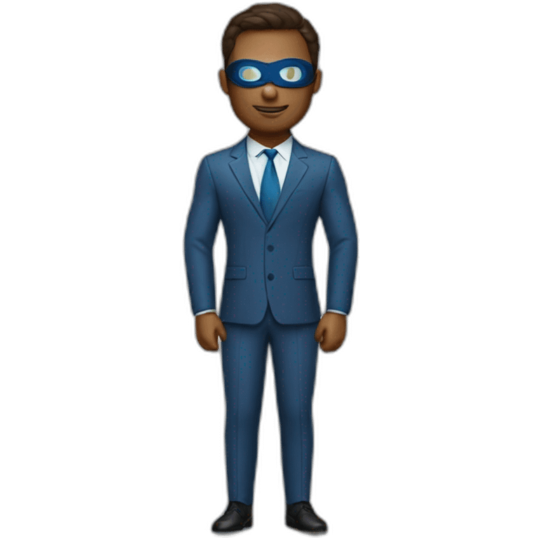 business man as a superhero emoji