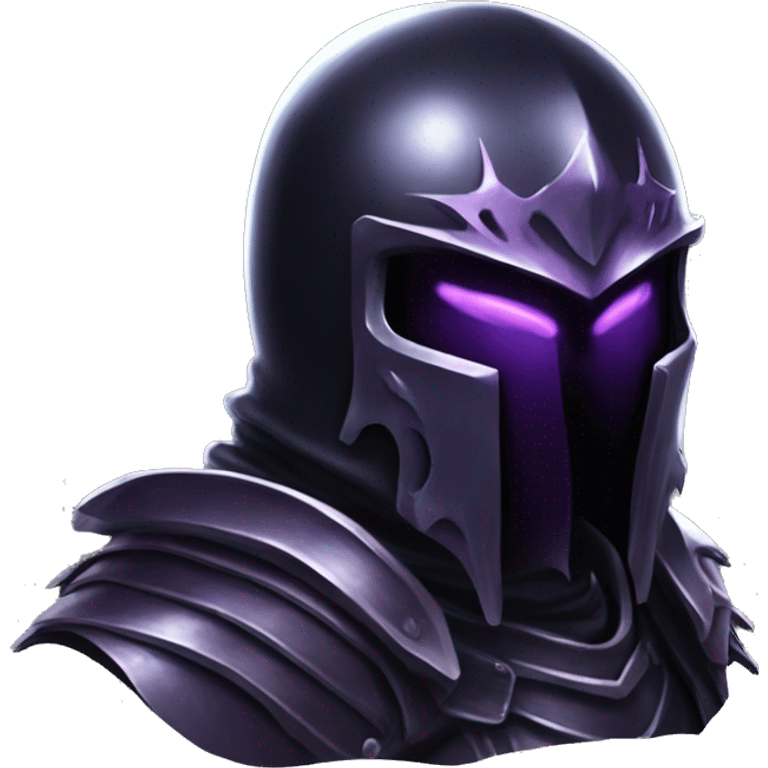 Femto berserk black iron armor who look like a demon with a black falcon helmet emoji