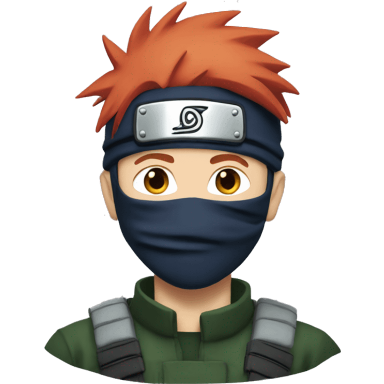 Kakashi with red hair emoji