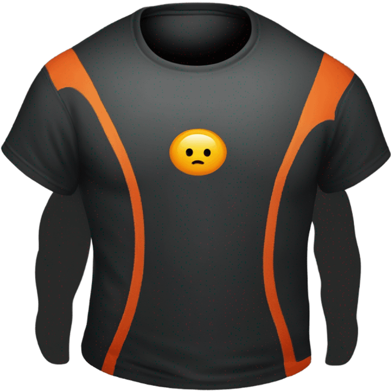 black t shirt that says "registry" in orange emoji