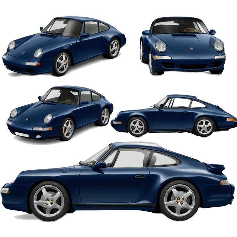 Navy blue Porsche  emoji