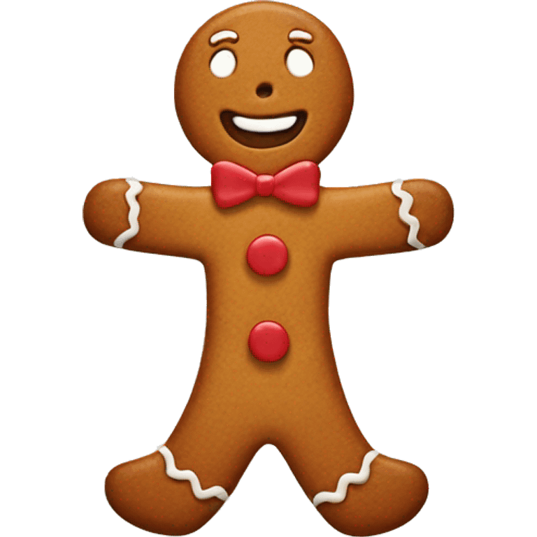 Gingerbread man emoji