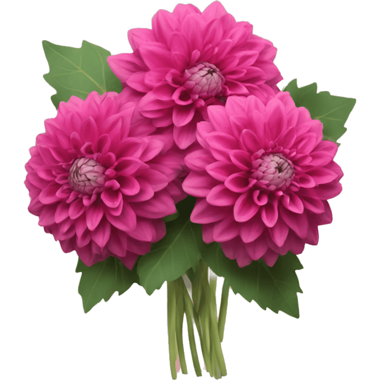 Dahlia bouquet emoji