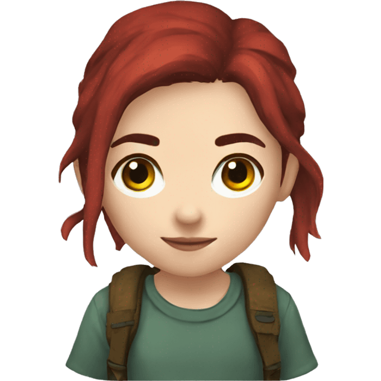 Ellie the last of us red t-shirt emoji