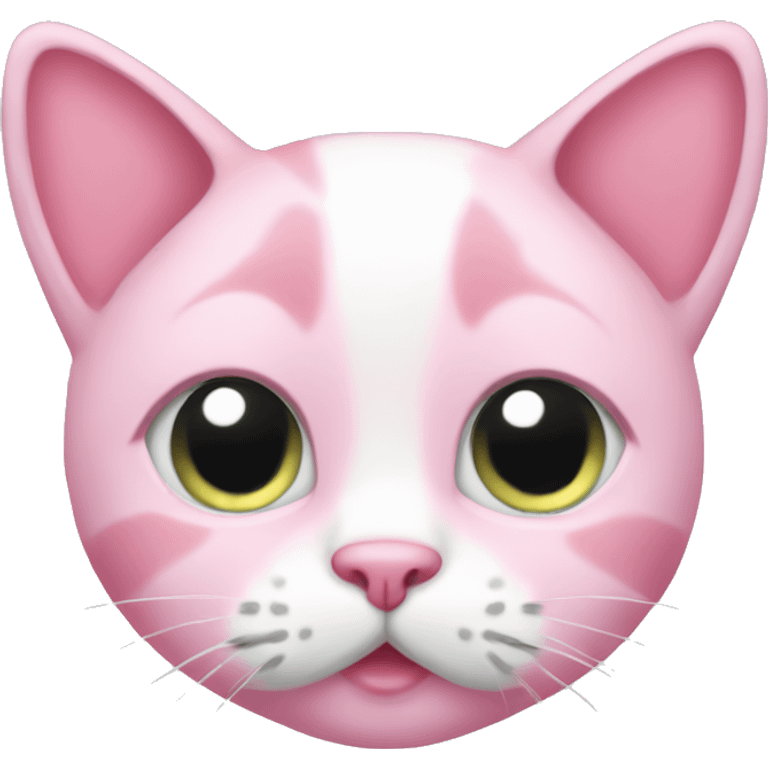 Pink cute cat emoji