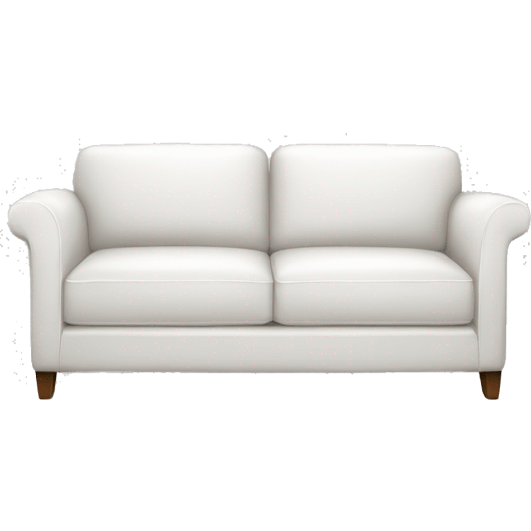 Realistic-white-modern-sofa emoji