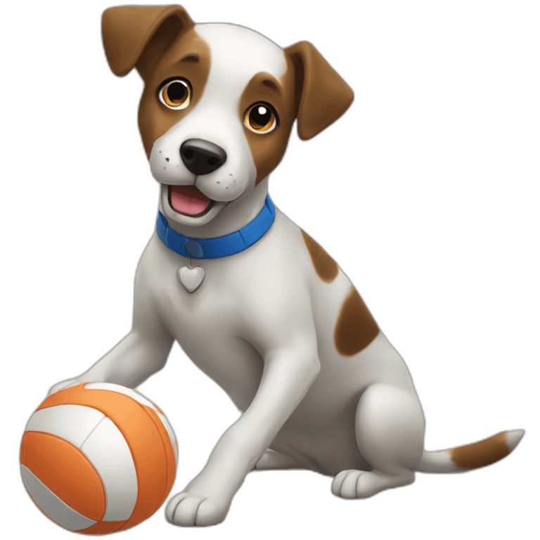 dog-playing-volleyball-setter emoji