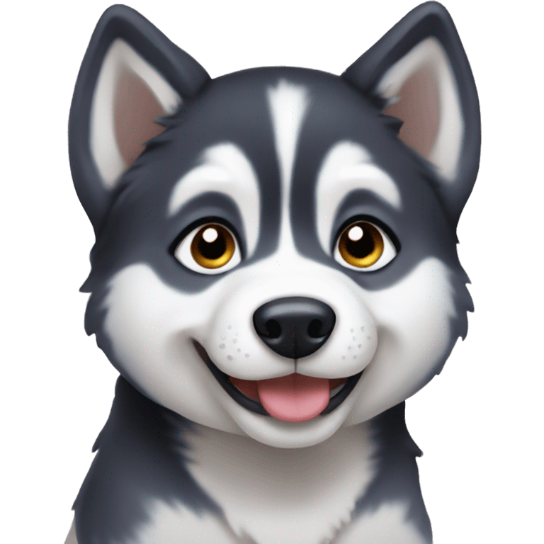 Husky puppy emoji