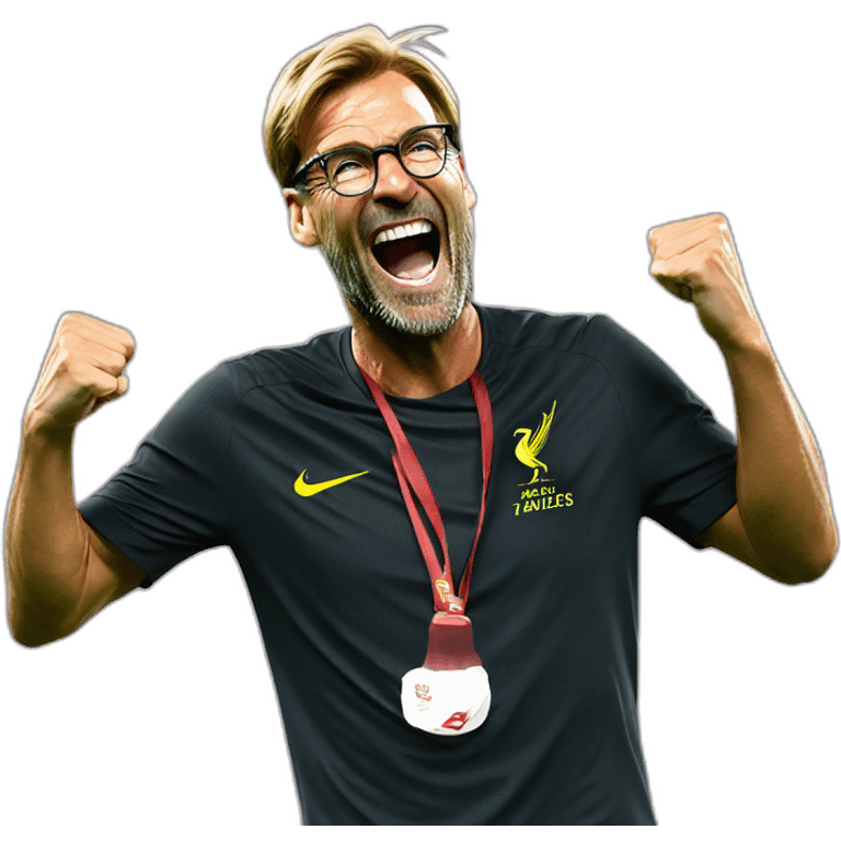 Jurgen Klopp celebrating emoji