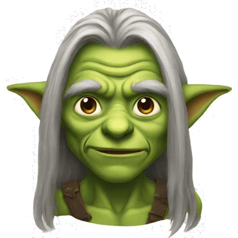 goblin with long hair emoji