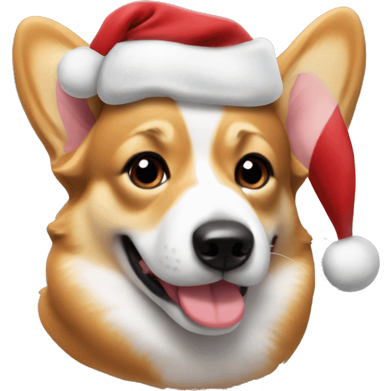 christmas corgi dog emoji