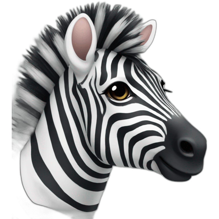 Cute zebra emoji