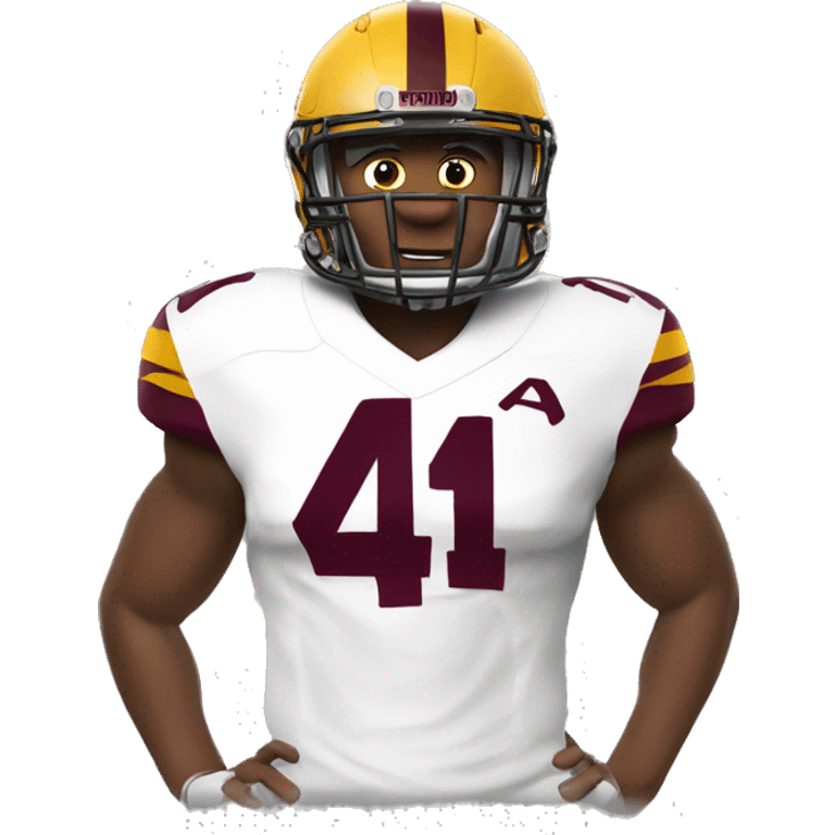 Arizona state university football white player number 4 emoji