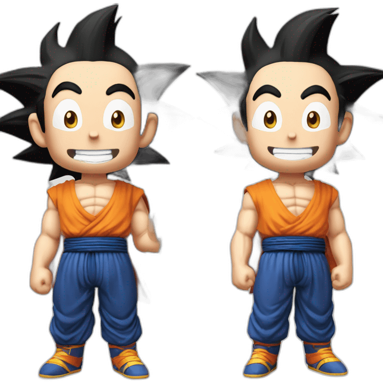 Son goku buvant une biere emoji