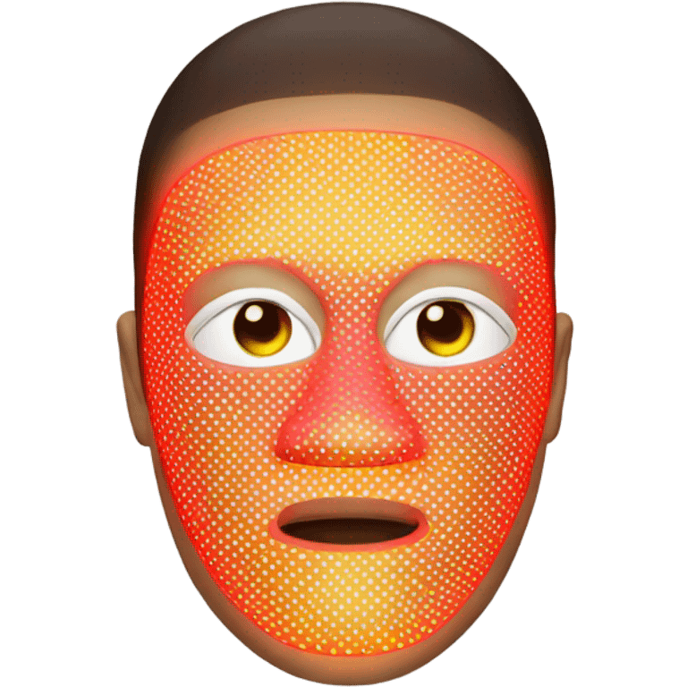 Red light therapy mask emoji