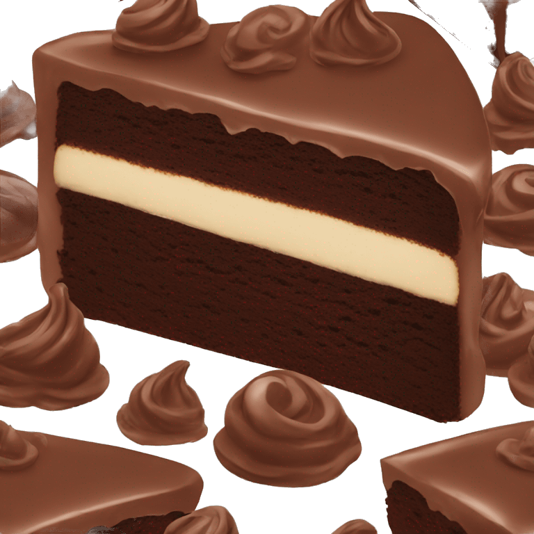 Chocolate cake emoji