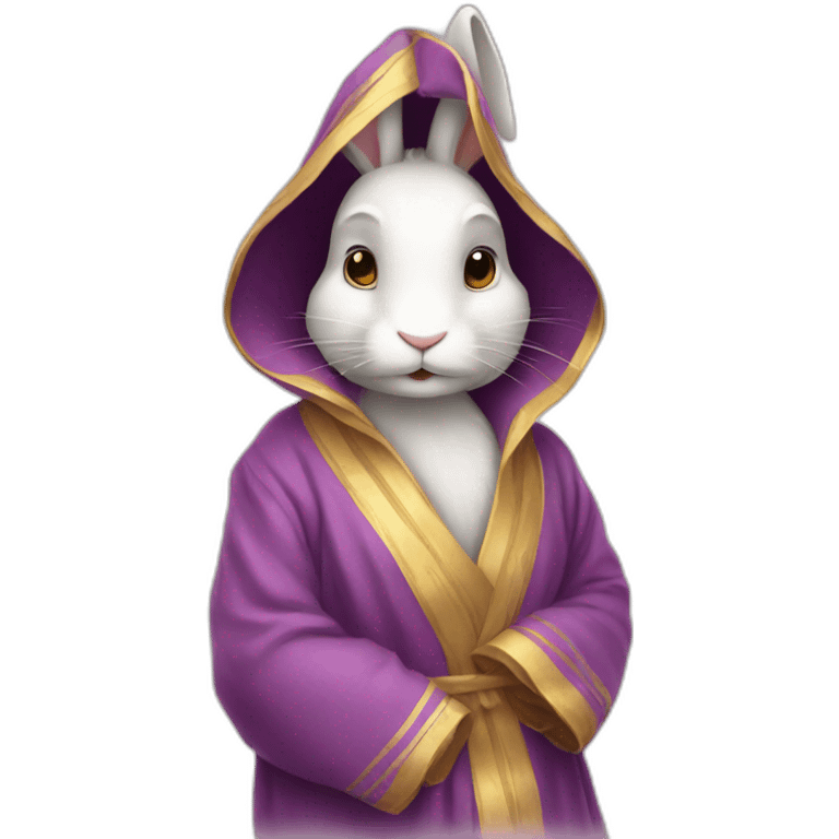 Lapin en robe emoji