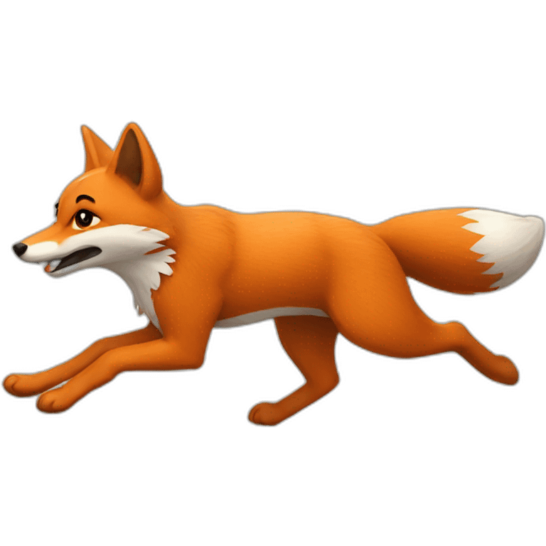 running fox emoji