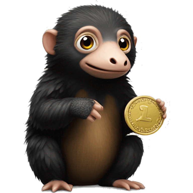 niffler with a coin emoji