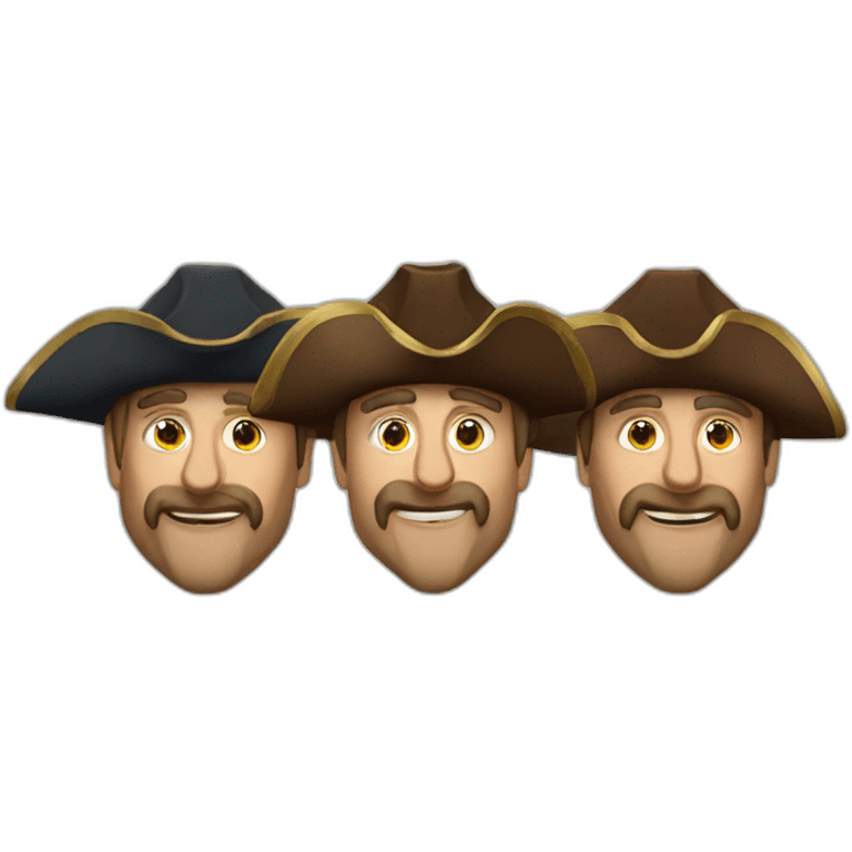 Les trois mousquetaires emoji