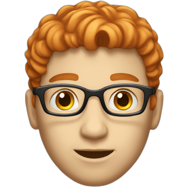 A red-haired, light-skinned, short-haired male programmer with laptop emoji