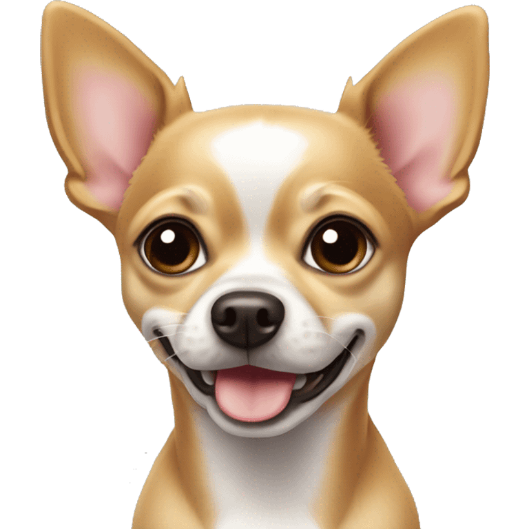 Dog chihuahua whit the emoji