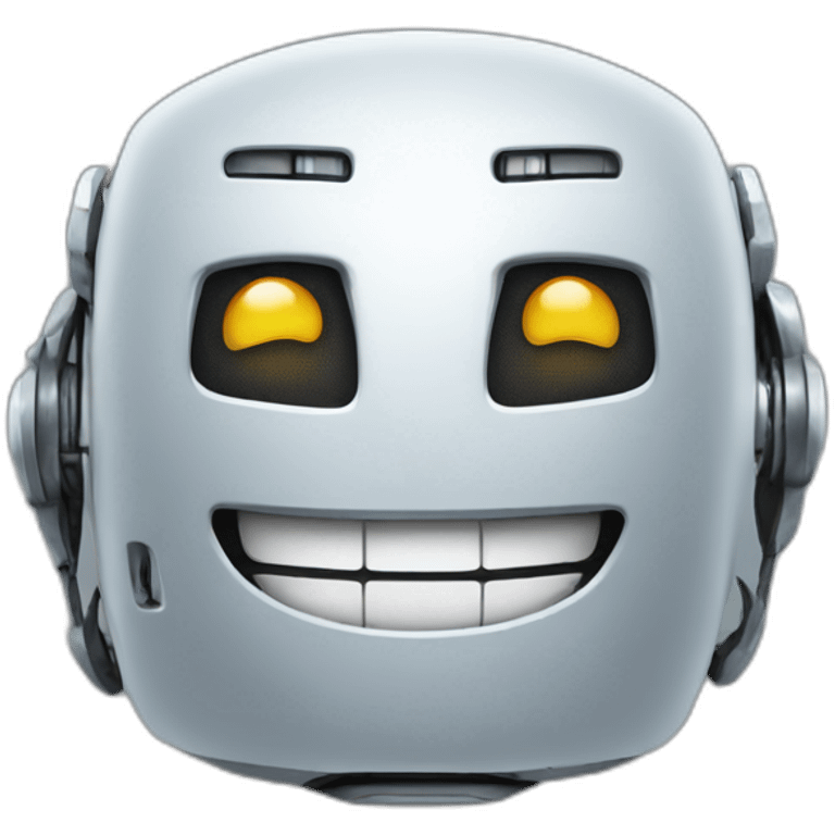 Robot smile emoji