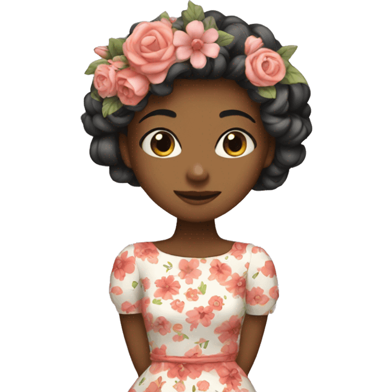 Floral dress no girl emoji