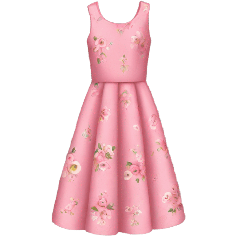 Pink floral dress  emoji