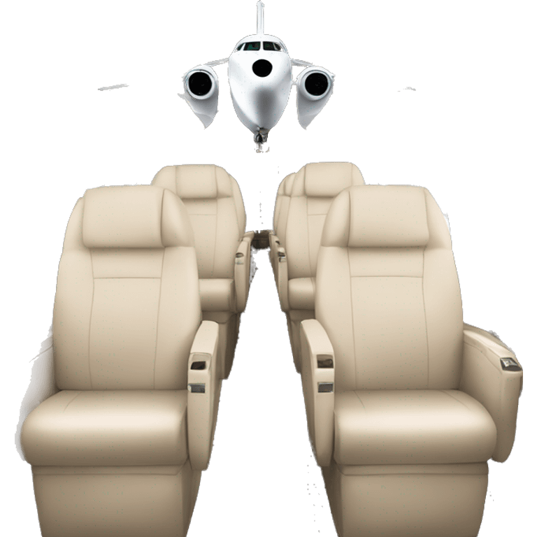 Black and luxurious private plane emoji