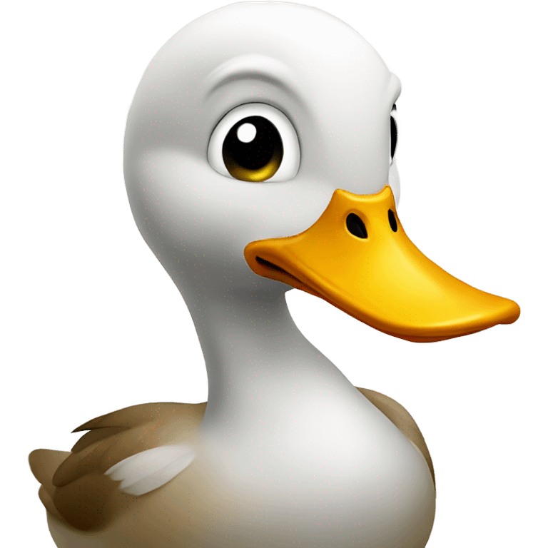 Duck hding  emoji